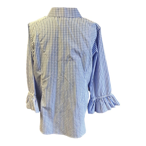 Gretchen Scott Blue Button Down Shirt - Picture 2 of 5